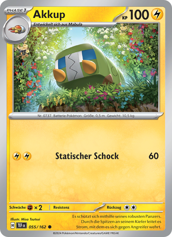 Akkup 055 — Gewalten der Zeit (German Pokémon TCG card)