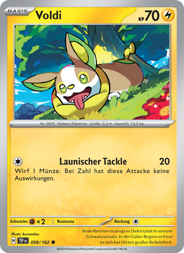 Voldi 058 — Gewalten der Zeit (German Pokémon TCG card)
