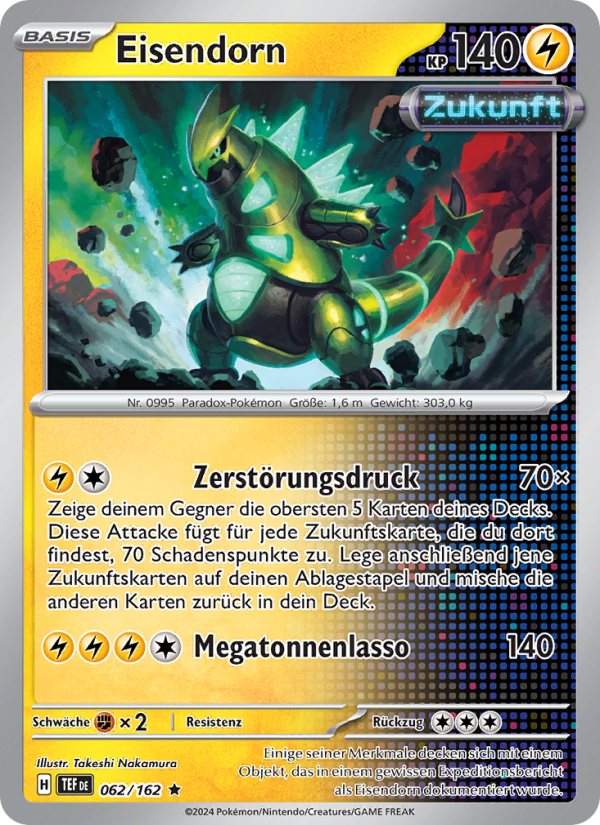 Eisendorn 062 — Gewalten der Zeit (German Pokémon TCG card)