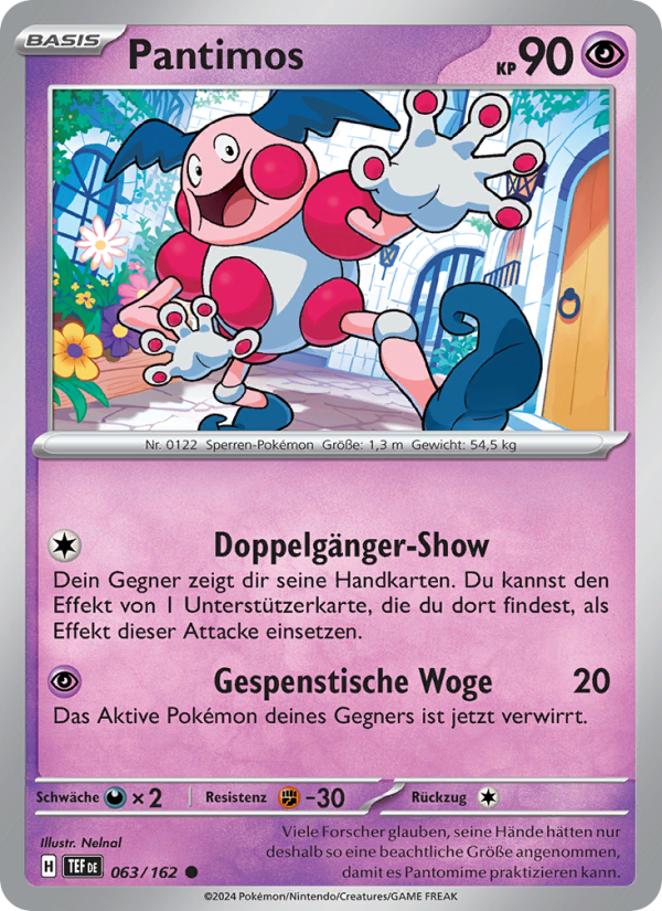 Pantimos 063 — Gewalten der Zeit (German Pokémon TCG card)