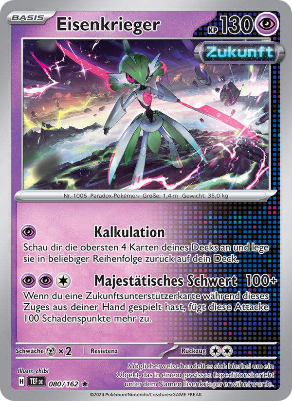 Eisenkrieger 080 — Gewalten der Zeit (German Pokémon TCG card)