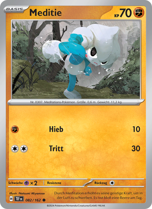 Meditie 082 — Gewalten der Zeit (German Pokémon TCG card)