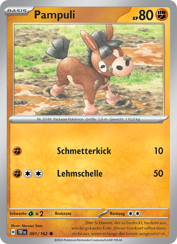 Pampuli 091 — Gewalten der Zeit (German Pokémon TCG card)
