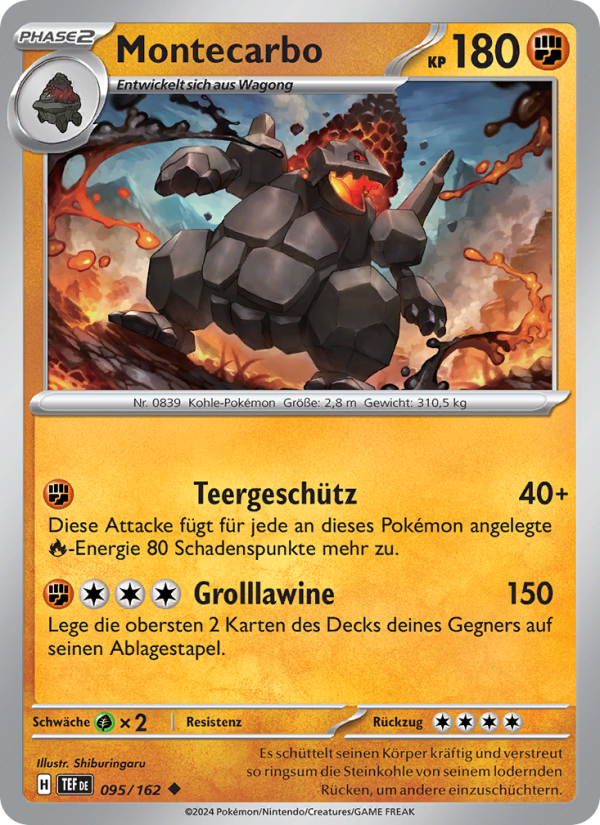 Montecarbo 095 — Gewalten der Zeit (German Pokémon TCG card)