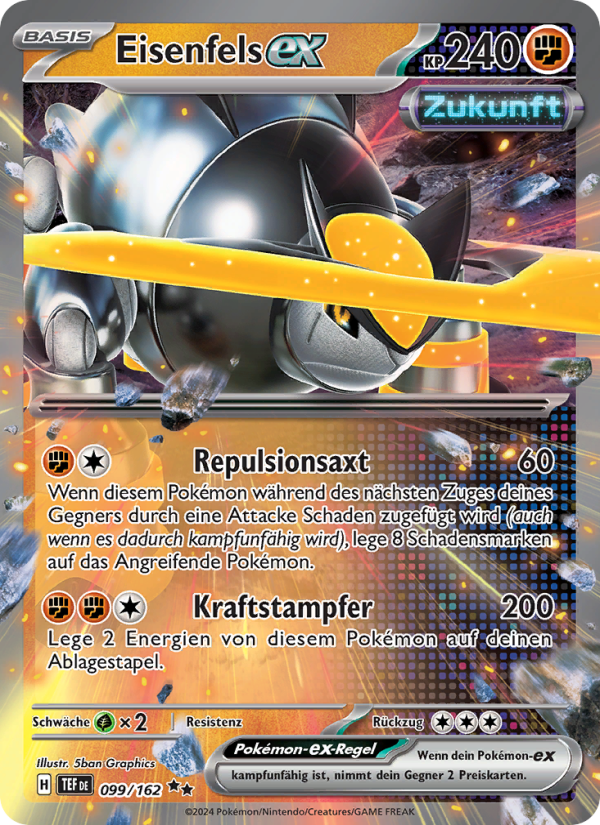 Eisenfels-ex 099 — Gewalten der Zeit (German Pokémon TCG card)