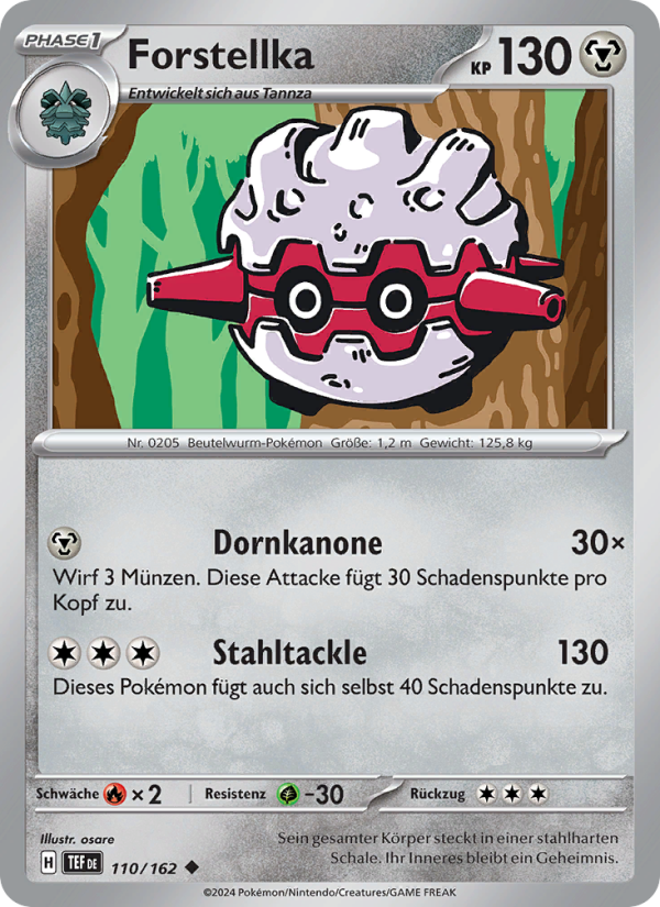 Forstellka 110 — Gewalten der Zeit (German Pokémon TCG card)