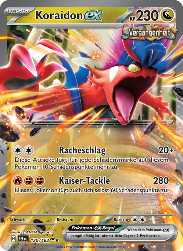 Koraidon-ex 120 — Gewalten der Zeit (German Pokémon TCG card)