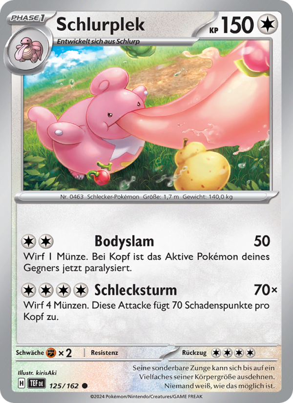 Schlurplek 125 — Gewalten der Zeit (German Pokémon TCG card)