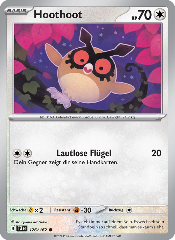 Hoothoot 126 — Gewalten der Zeit (German Pokémon TCG card)