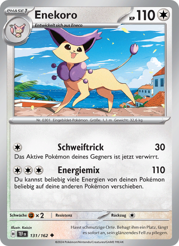 Enekoro 131 — Gewalten der Zeit (German Pokémon TCG card)