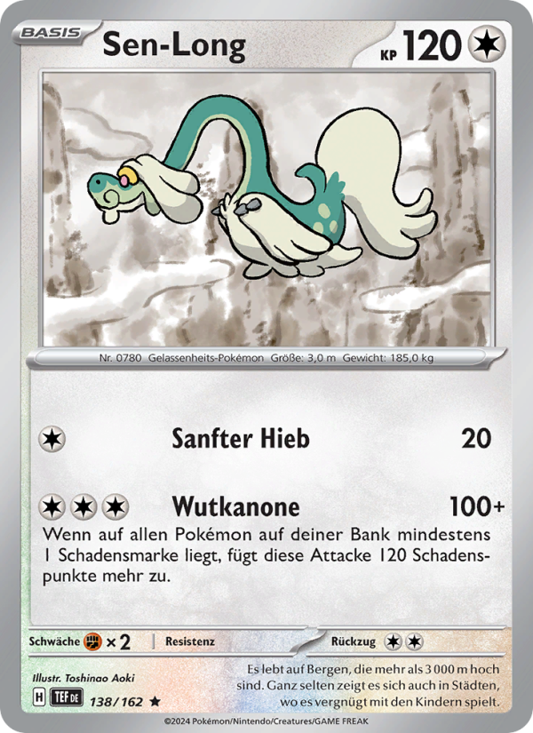 Sen-Long 138 — Gewalten der Zeit (German Pokémon TCG card)