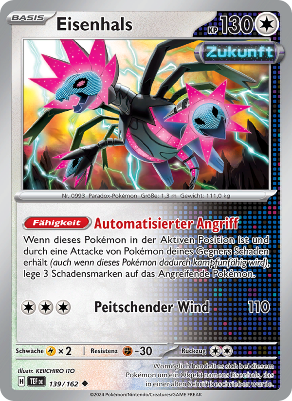 Eisenhals 139 — Gewalten der Zeit (German Pokémon TCG card)