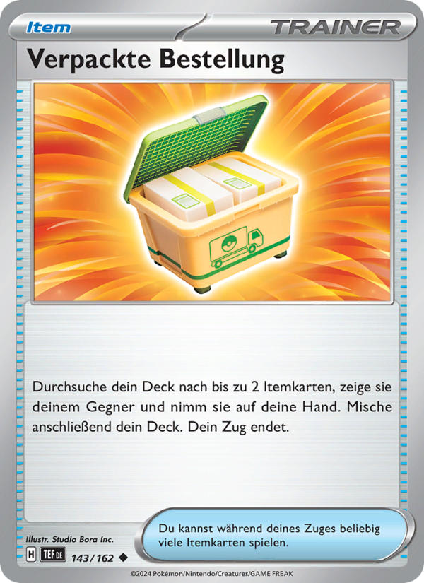 Verpackte Bestellung 143 — Gewalten der Zeit (German Pokémon TCG card)
