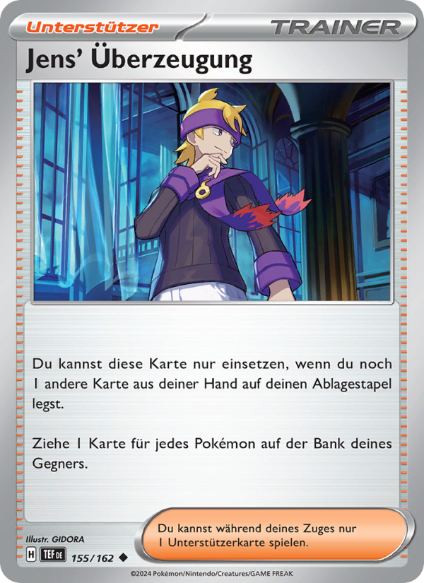 Jens' Überzeugung 155 — Gewalten der Zeit (German Pokémon TCG card)