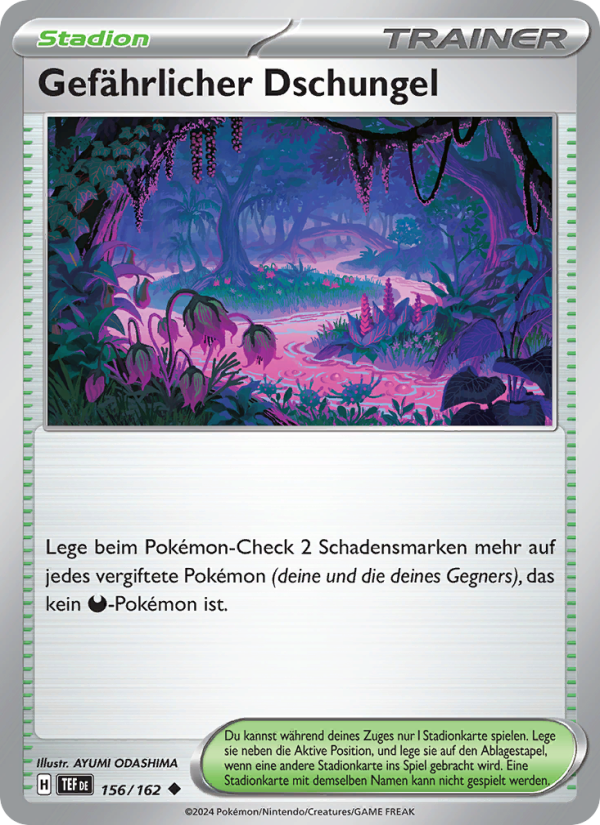 Gefährlicher Dschungel 156 — Gewalten der Zeit (German Pokémon TCG card)