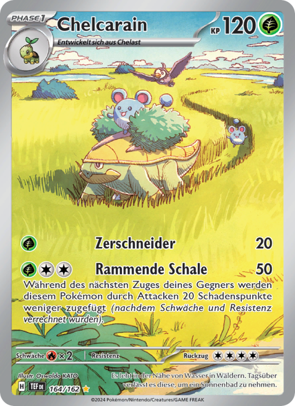 Chelcarain 164 — Gewalten der Zeit (German Pokémon TCG card)