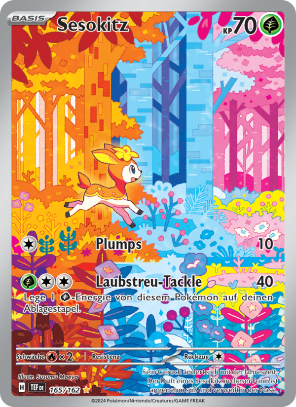 Sesokitz 165 — Gewalten der Zeit (German Pokémon TCG card)
