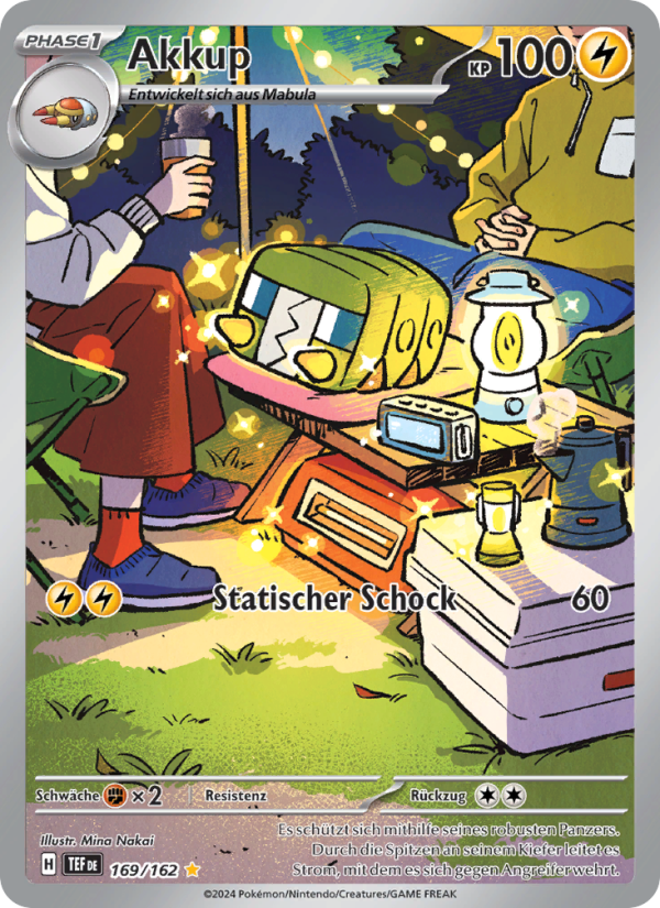 Akkup 169 — Gewalten der Zeit (German Pokémon TCG card)