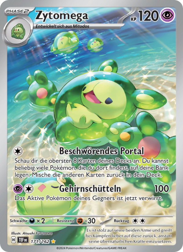 Zytomega 171 — Gewalten der Zeit (German Pokémon TCG card)
