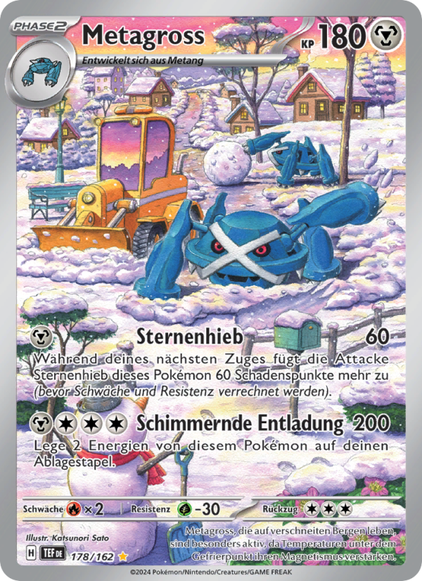 Metagross 178 — Gewalten der Zeit (German Pokémon TCG card)