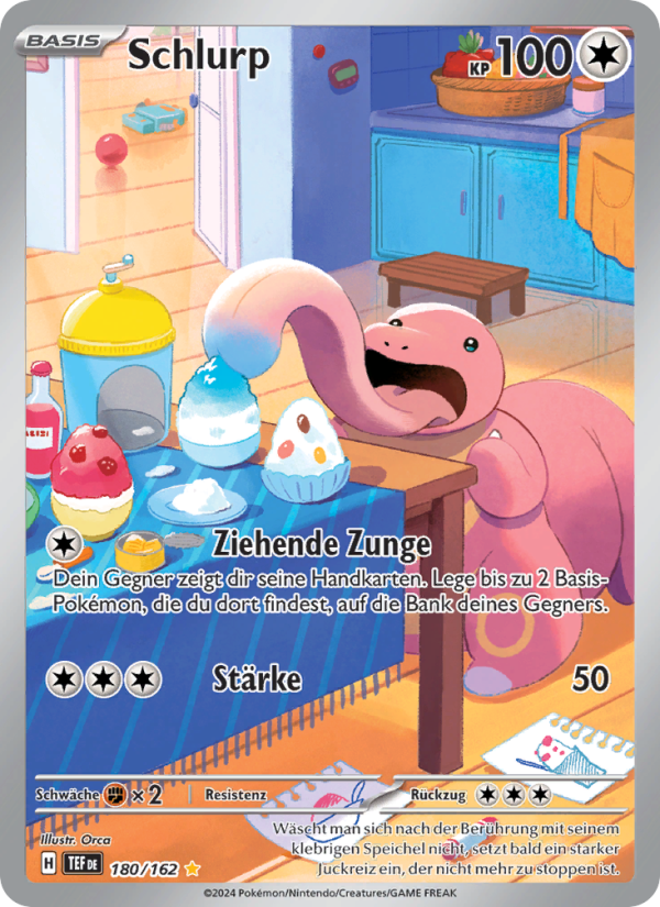 Schlurp 180 — Gewalten der Zeit (German Pokémon TCG card)