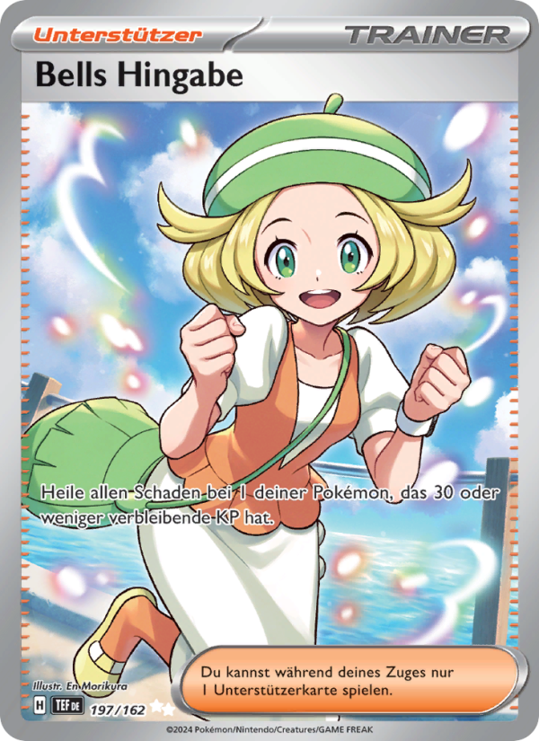 Bells Hingabe 197 — Gewalten der Zeit (German Pokémon TCG card)