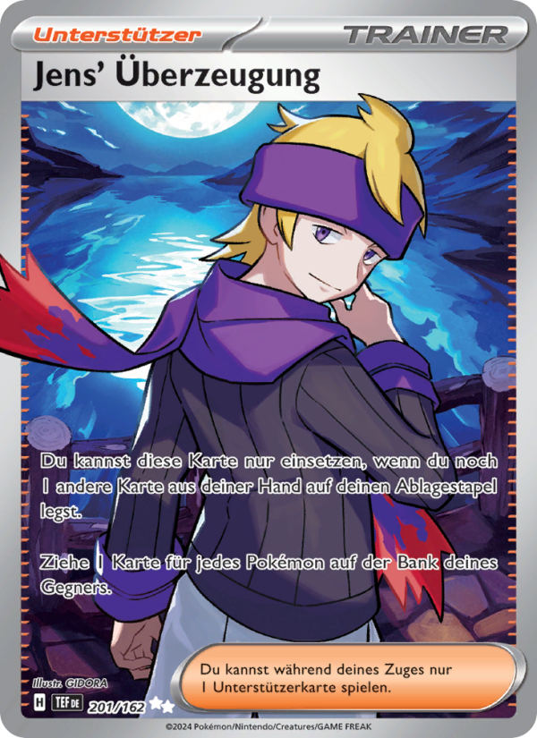 Jens' Überzeugung 201 — Gewalten der Zeit (German Pokémon TCG card)