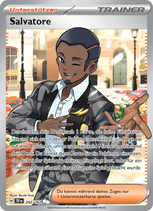 Salvatore 202 — Gewalten der Zeit (German Pokémon TCG card)