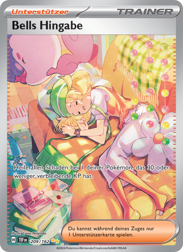 Bells Hingabe 209 — Gewalten der Zeit (German Pokémon TCG card)