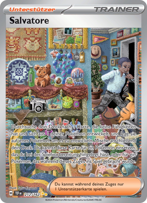 Salvatore 212 — Gewalten der Zeit (German Pokémon TCG card)