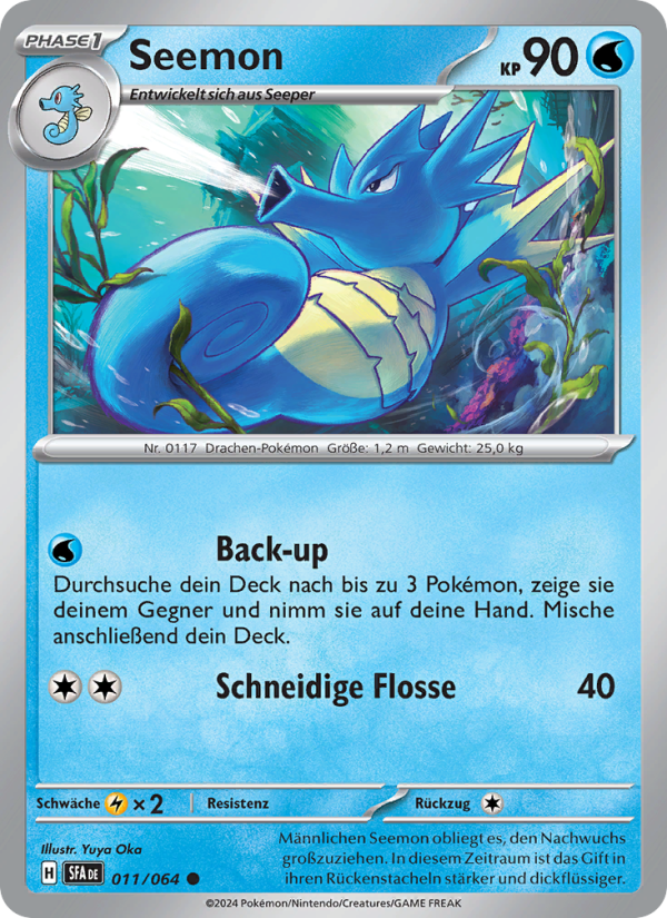 Seemon 011 — Nebel der Sagen (German Pokémon TCG card)