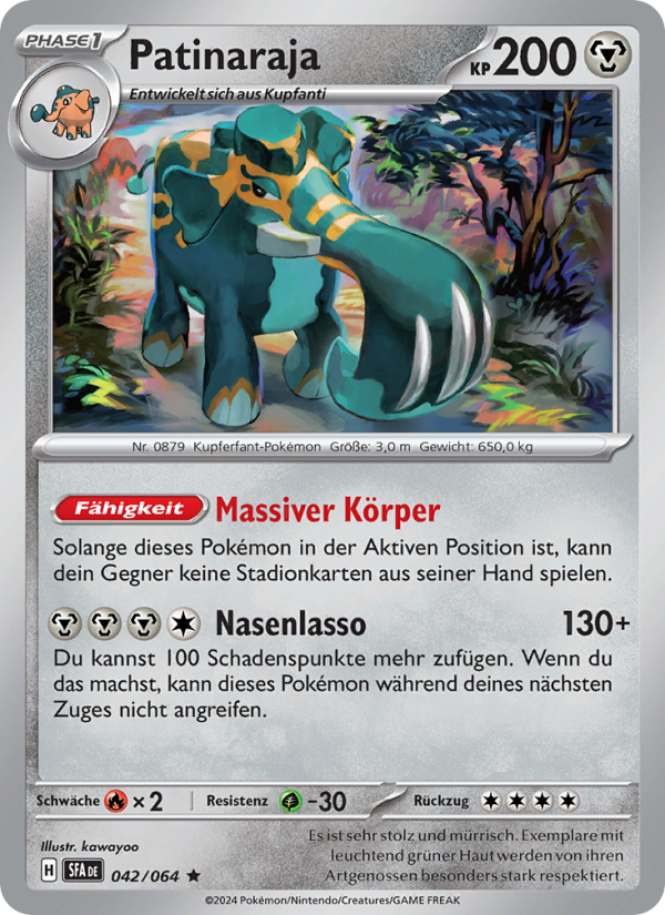 Patinaraja 042 — Nebel der Sagen (German Pokémon TCG card)
