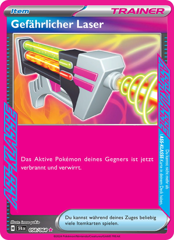 Gefährlicher Laser 058 — Nebel der Sagen (German Pokémon TCG card)