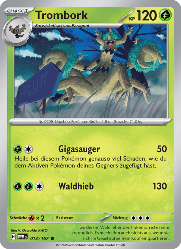 Trombork 013 — Maskerade im Zwielicht (German Pokémon TCG card)