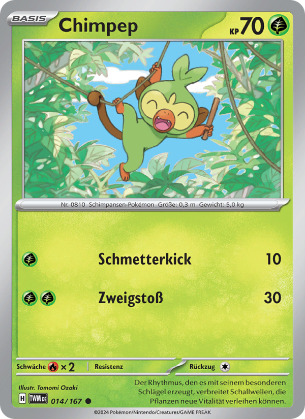 Chimpep 014 — Maskerade im Zwielicht (German Pokémon TCG card)