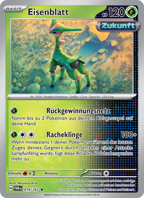 Eisenblatt 019 — Maskerade im Zwielicht (German Pokémon TCG card)