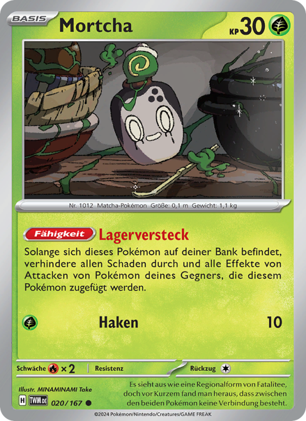 Mortcha 020 — Maskerade im Zwielicht (German Pokémon TCG card)