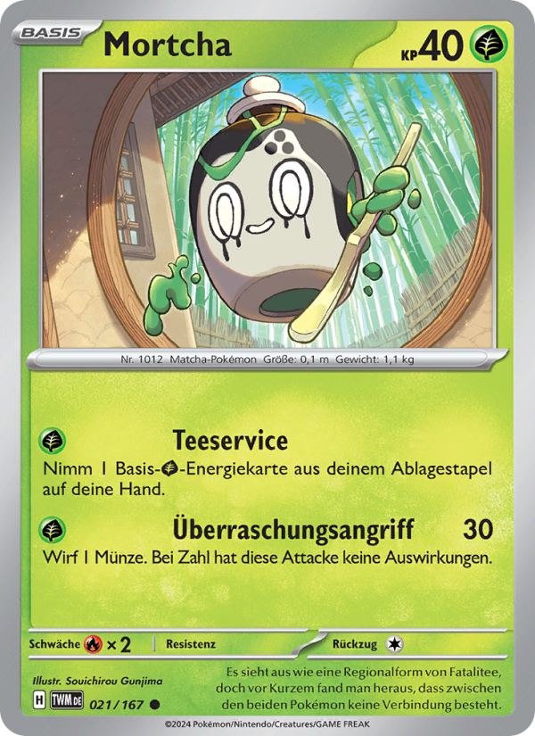 Mortcha 021 — Maskerade im Zwielicht (German Pokémon TCG card)