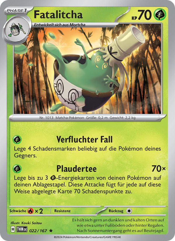 Fatalitcha 022 — Maskerade im Zwielicht (German Pokémon TCG card)
