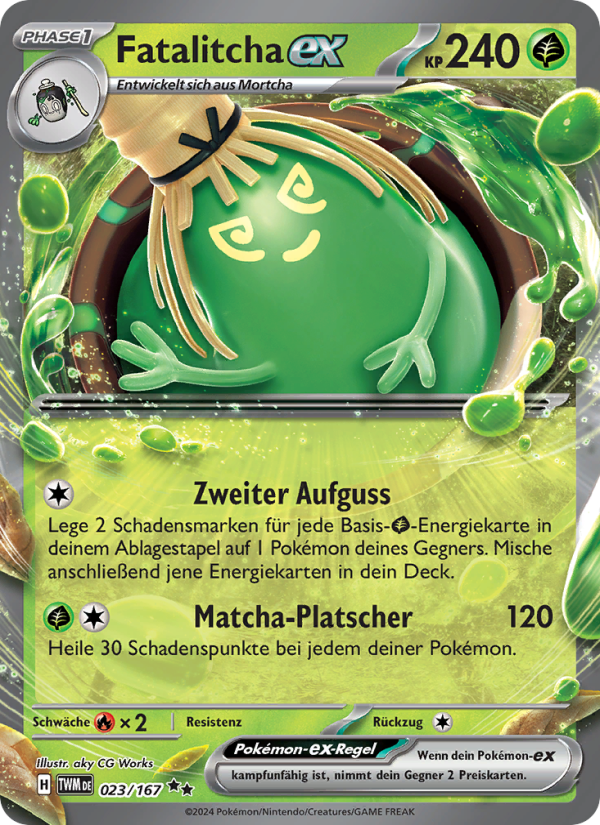 Fatalitcha-ex 023 — Maskerade im Zwielicht (German Pokémon TCG card)