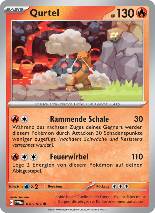 Qurtel 030 — Maskerade im Zwielicht (German Pokémon TCG card)