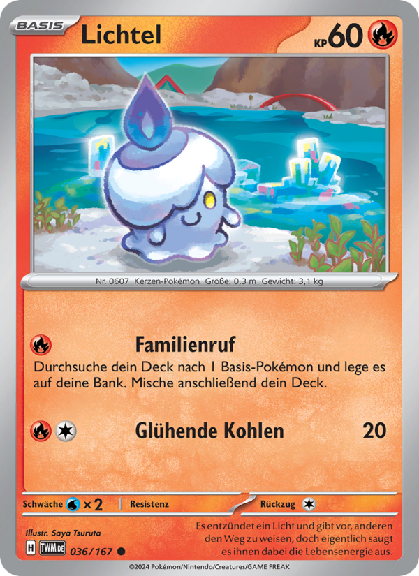 Lichtel 036 — Maskerade im Zwielicht (German Pokémon TCG card)