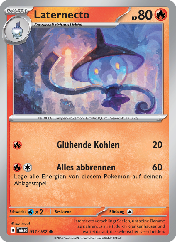 Laternecto 037 — Maskerade im Zwielicht (German Pokémon TCG card)