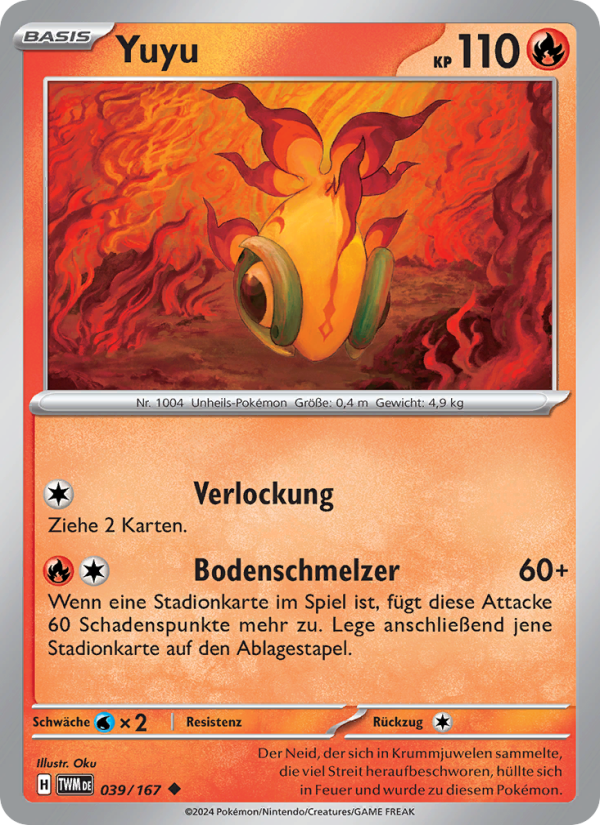 Yuyu 039 — Maskerade im Zwielicht (German Pokémon TCG card)