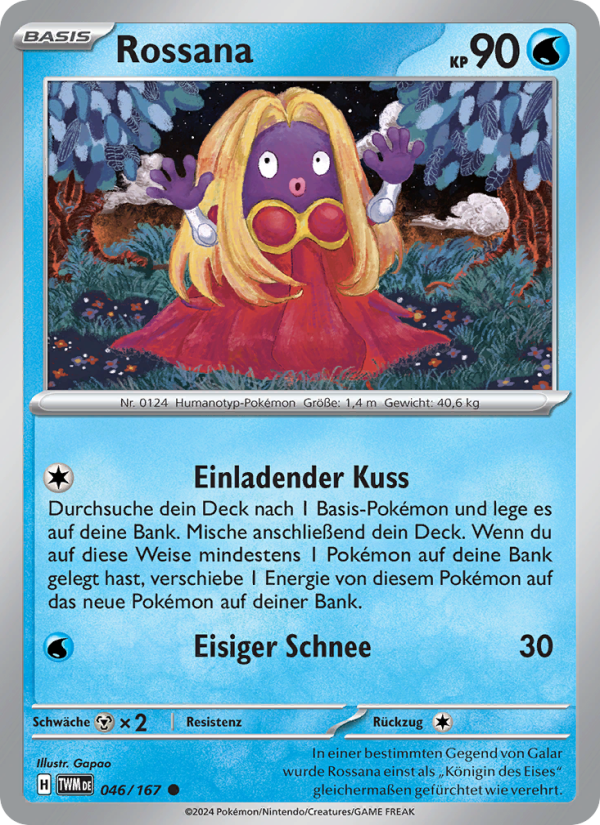 Rossana 046 — Maskerade im Zwielicht (German Pokémon TCG card)