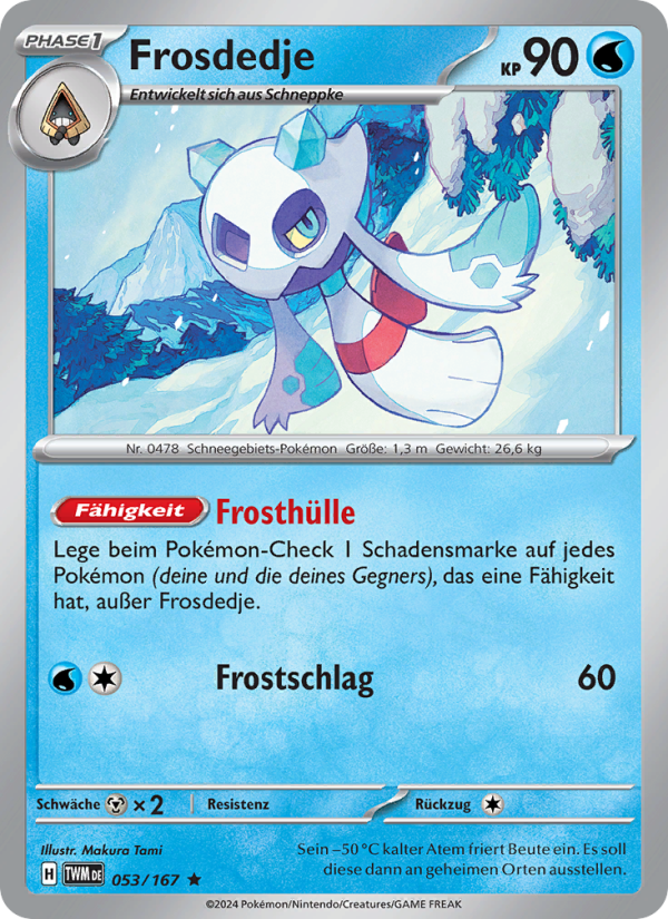 Frosdedje 053 — Maskerade im Zwielicht (German Pokémon TCG card)