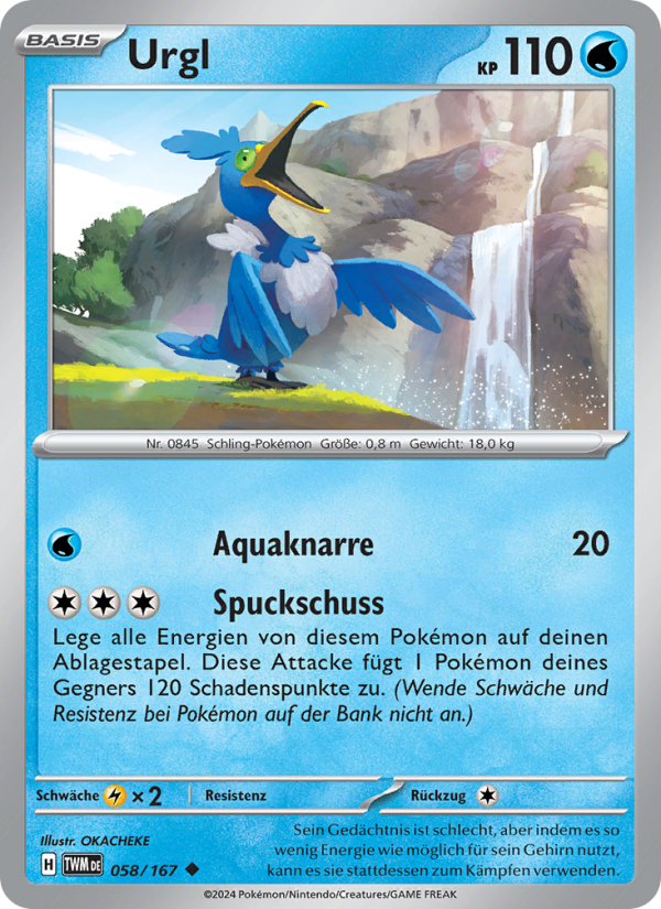 Urgl 058 — Maskerade im Zwielicht (German Pokémon TCG card)