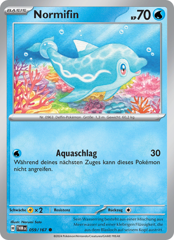 Normifin 059 — Maskerade im Zwielicht (German Pokémon TCG card)