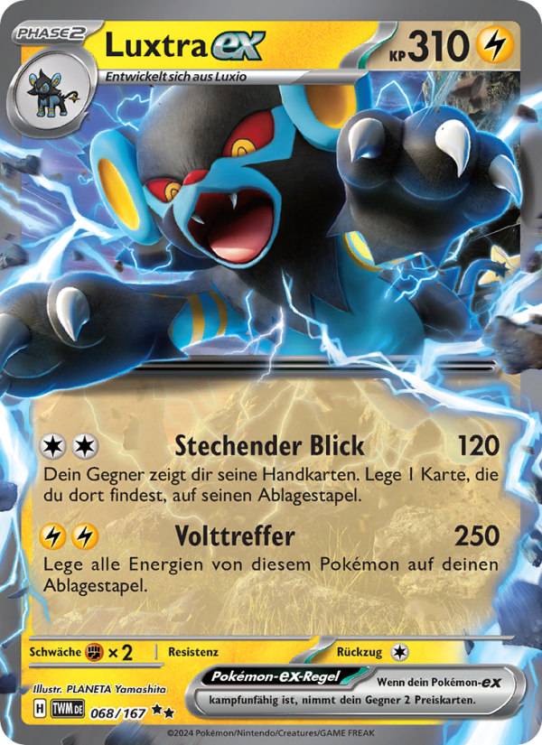Luxtra-ex 068 — Maskerade im Zwielicht (German Pokémon TCG card)