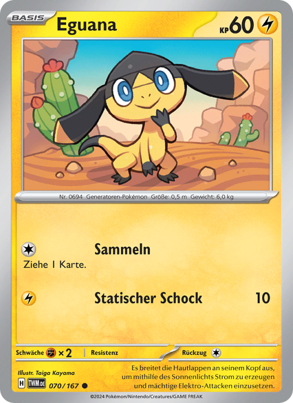 Eguana 070 — Maskerade im Zwielicht (German Pokémon TCG card)